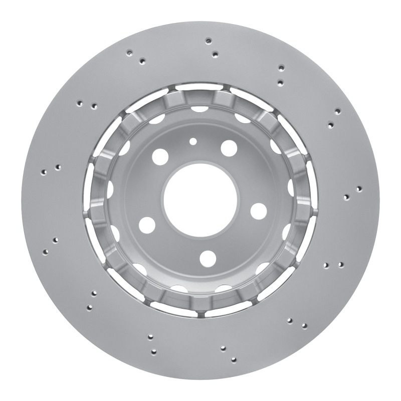 Audi RS5 Sportback Brake Rotor (1) - Rear - R1 Concepts - Drilled Carbon Alloy GeoMET - `18-`25